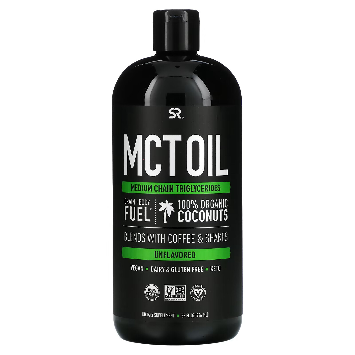 

Sports Research, Масло MCT, без вкусовых добавок, 32 ж.унц. (946 мл)