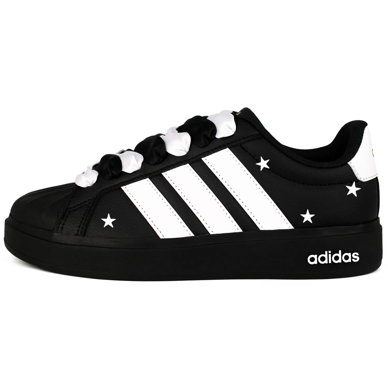 Детские кеды для скейтбординга с закрытым носком Black White Asteroid Adidas, Black White Asteroid