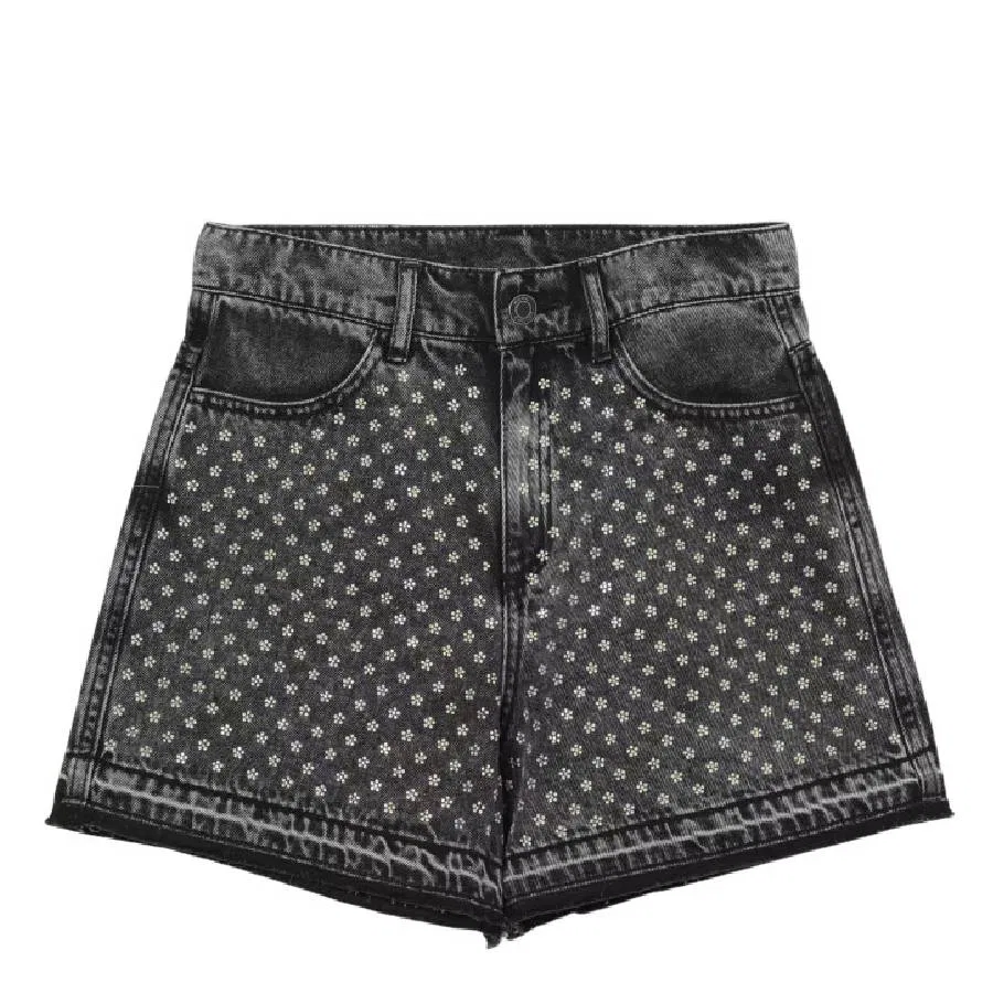 Шорты джинсовые с принтом Little Marc Jacobs, Black