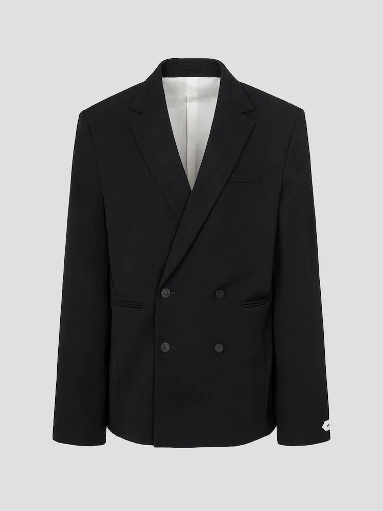 Пиджак двубортный структурированный Fernando JACQUEMUS, Black