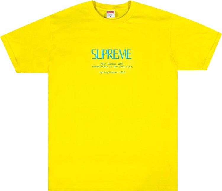 

Футболка Supreme Anno Domini Tee 'Yellow', желтый