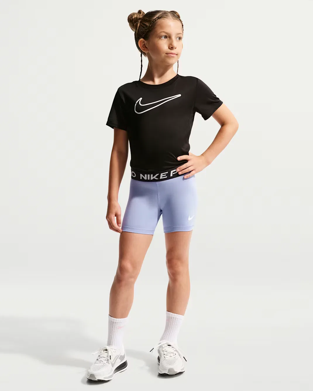 Детские шорты Dri-FIT Nike Pro, Light Thistle