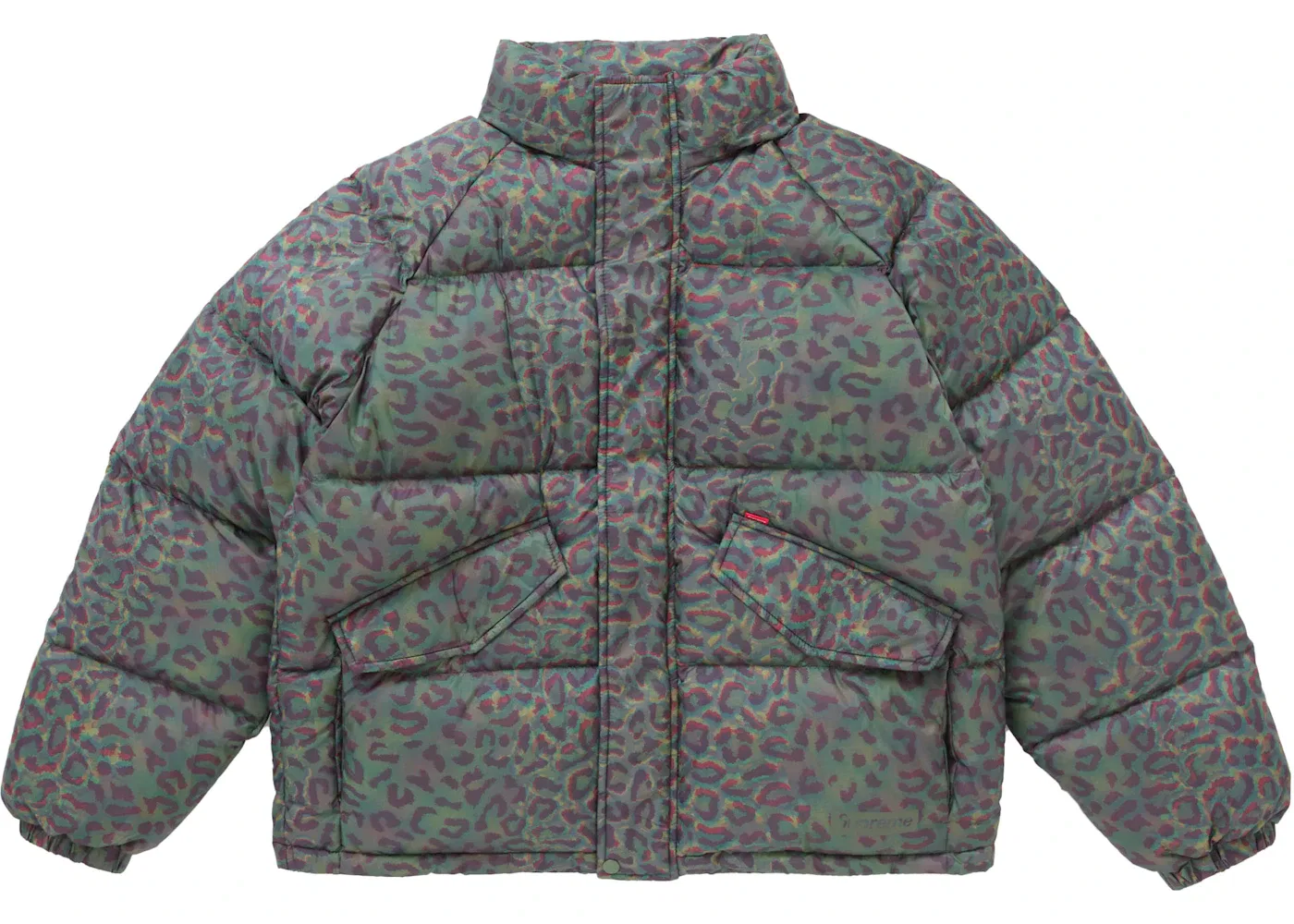 Мужская легкая пуховая куртка с принтом Leopard Supreme, Leopard — фото 4