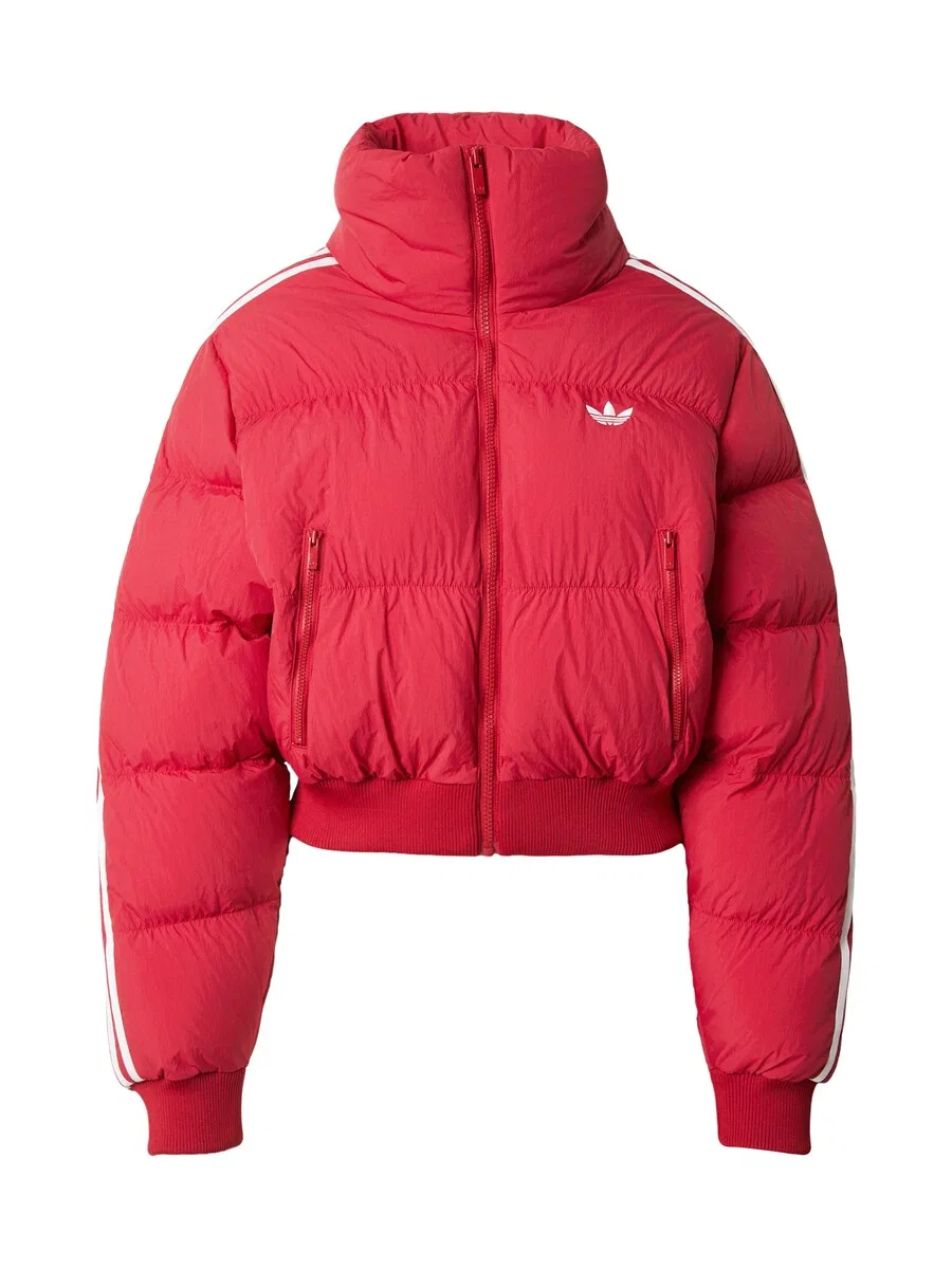 Красная зимняя куртка ADIDAS ORIGINALS ADICOLOR
