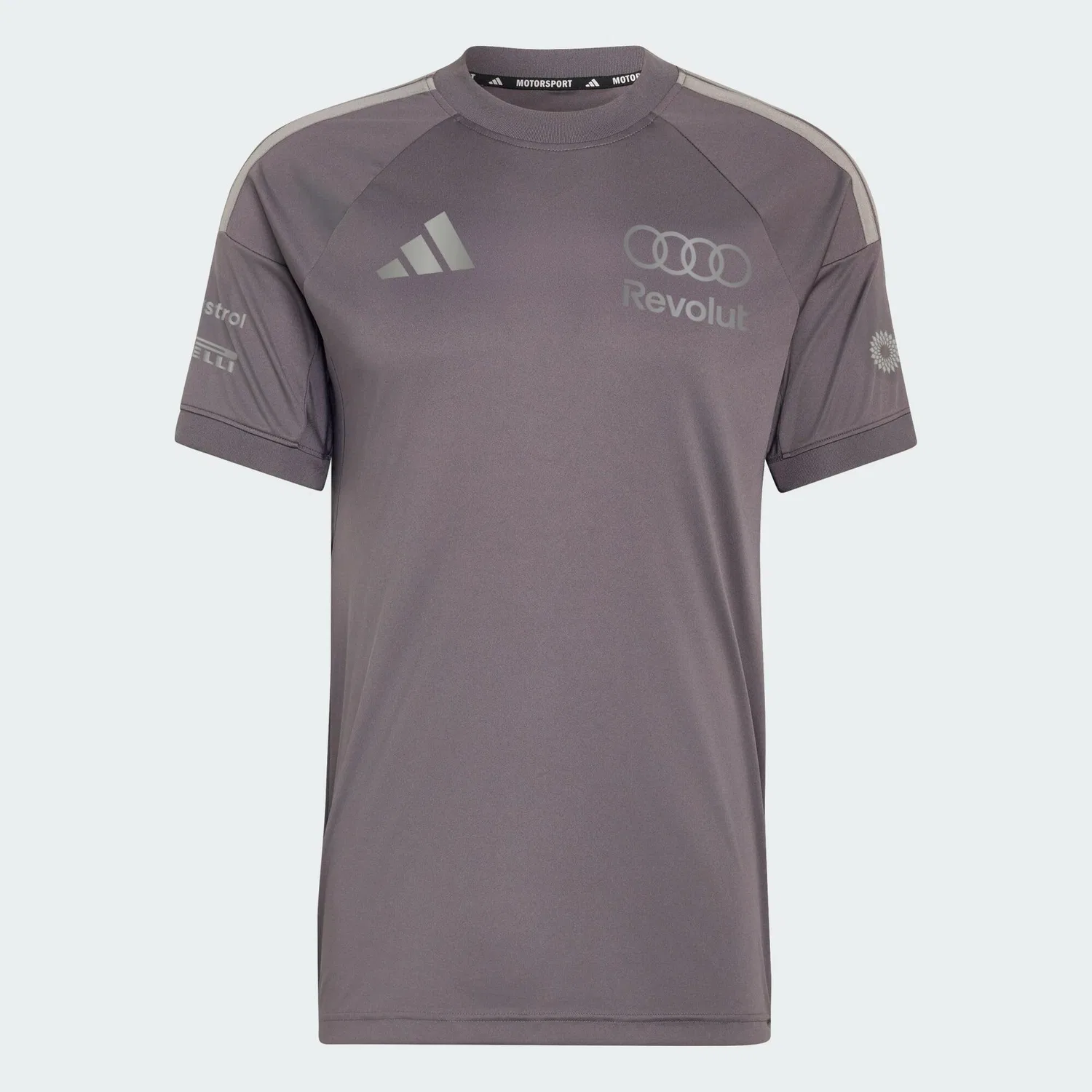Мужская футболка с принтом Audi Revolut F1 Team Driver Replica Adidas, Darkgrau Grau — фото 2