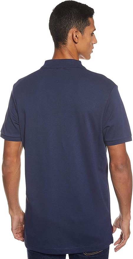 Поло U.S. Polo Assn. Solid Short Sleeve Interlock, темно-синий классический — фото 2