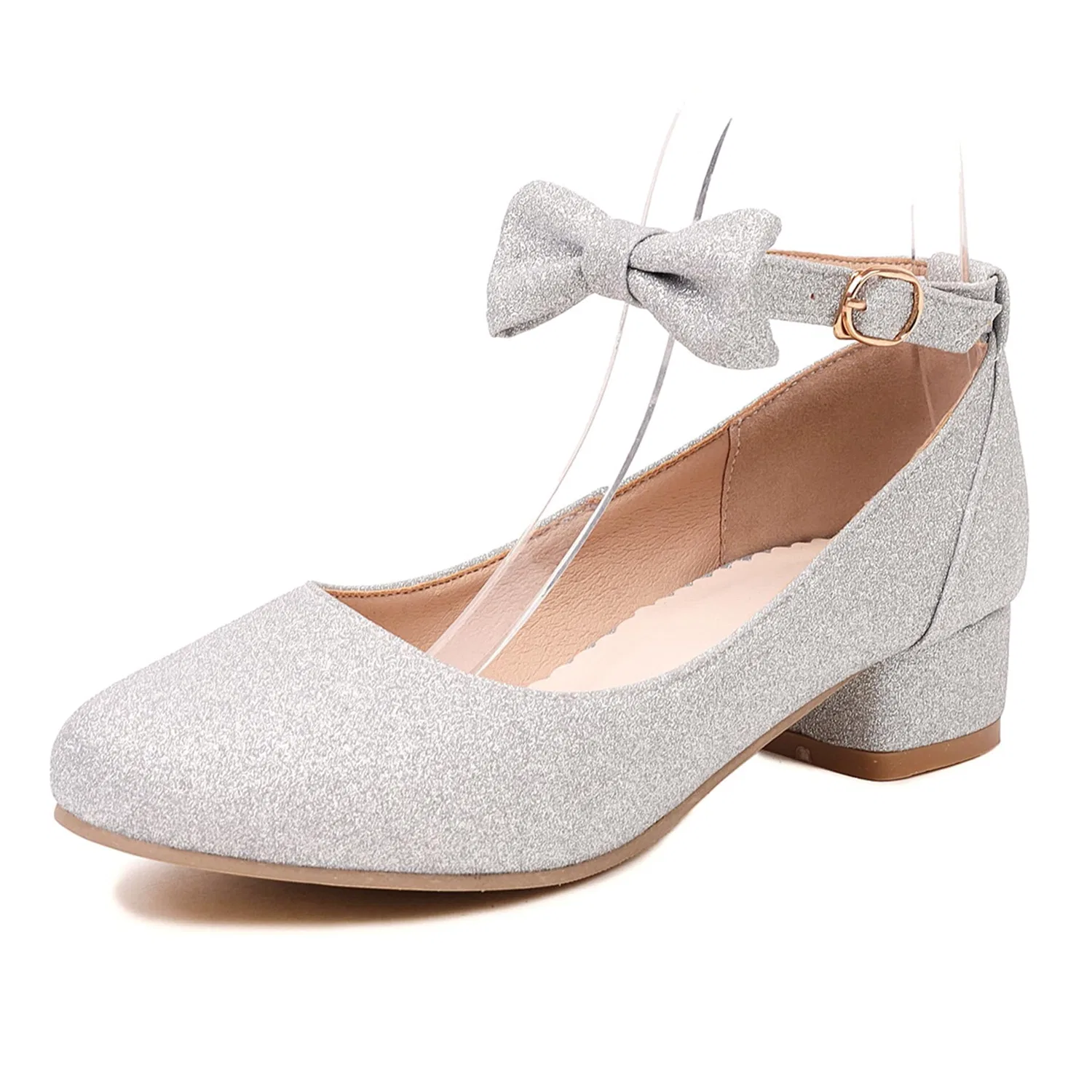 Детские туфли для девочек Glitterato Sweet Lizoleor, Silver 1