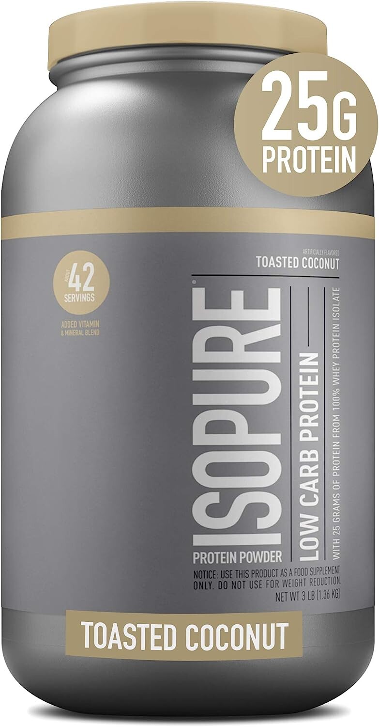 

Изолят протеина Isopure Low Carb, 1360 г, кокосовый