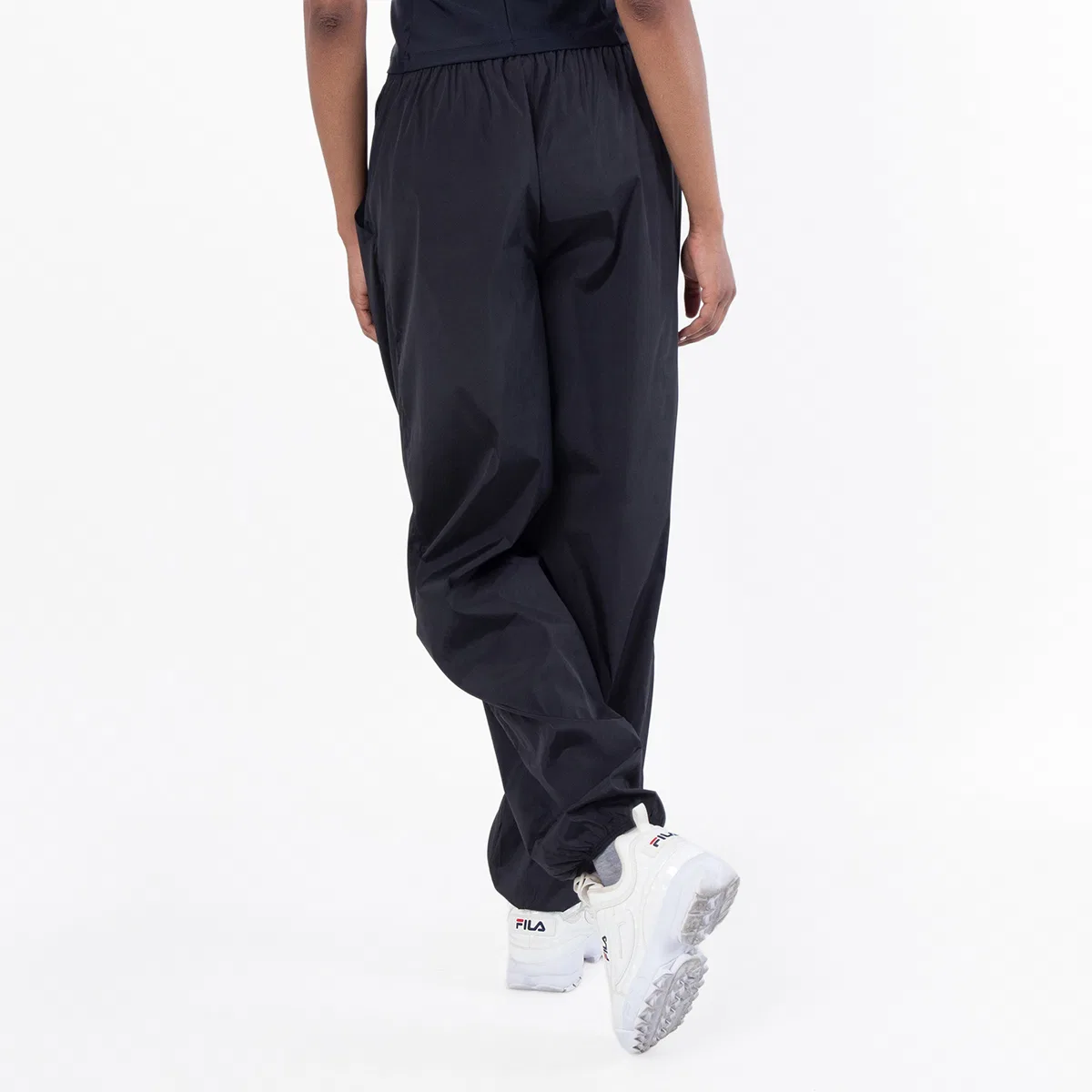 Брюки из рипстопа с эластичным поясом Black Warm Up Pants Alexander Wang, Black — фото 3