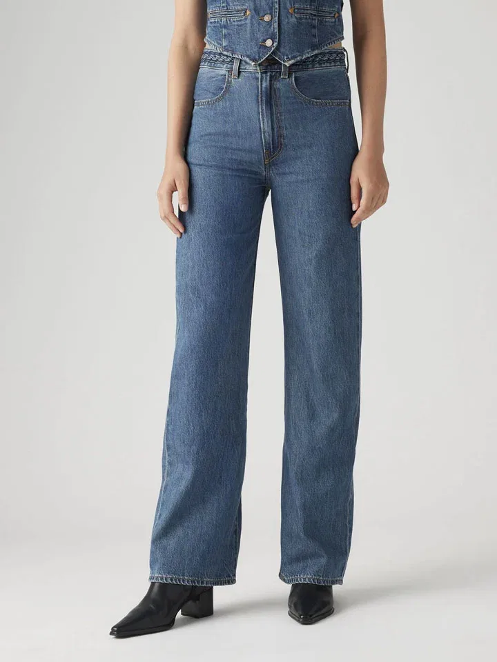 Джинсы широкие Levi'S, синий — фото 4