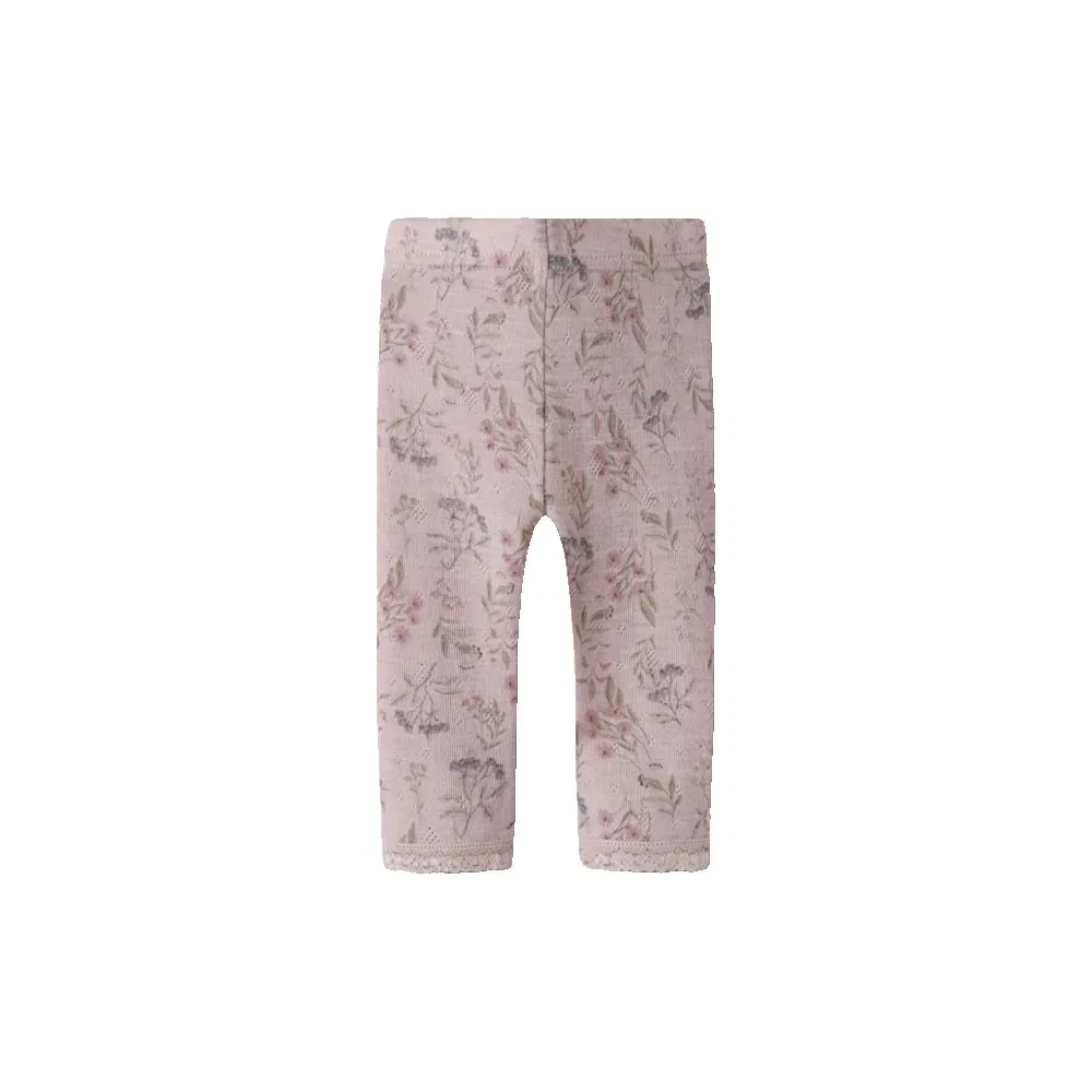 Детские леггинсы для девочек с принтом Wang Needle Name it, Pink — фото 2