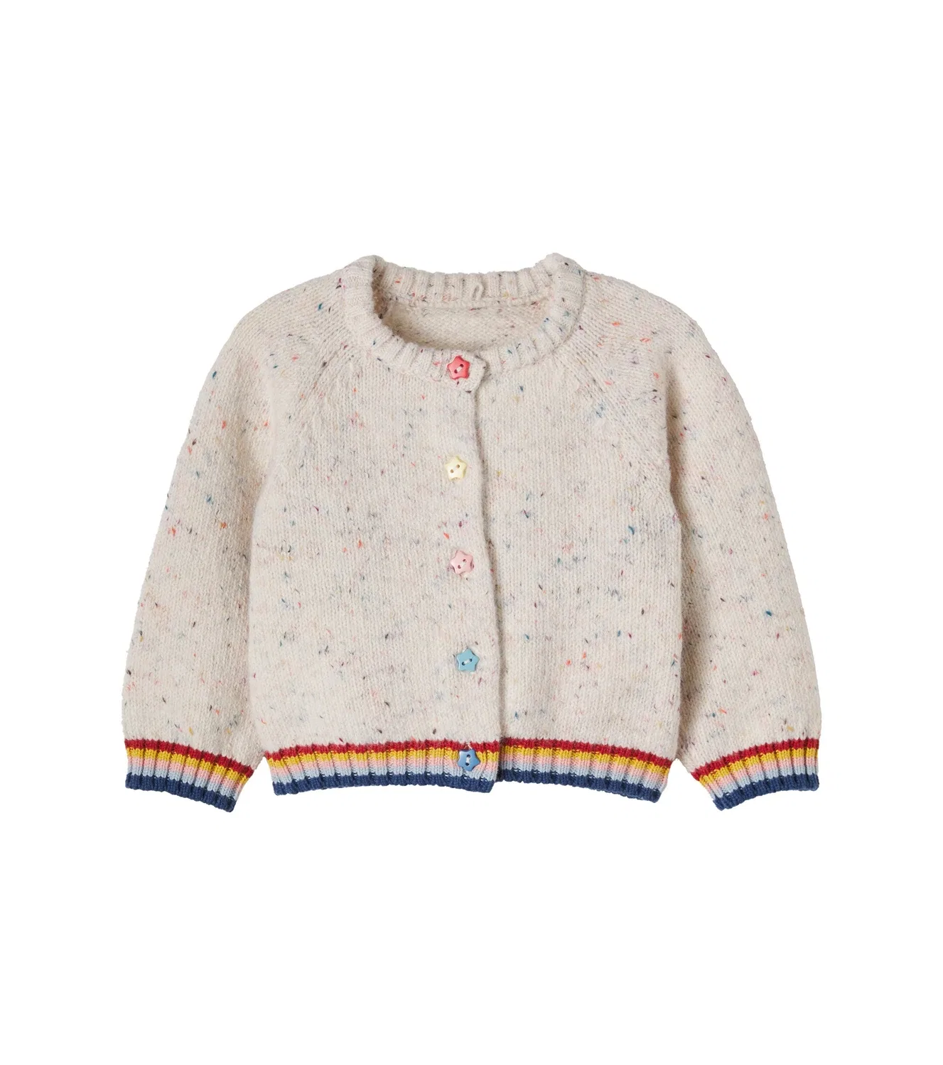 Детский вязаный кардиган на пуговицах Stella Mccartney Kids, мультиколор