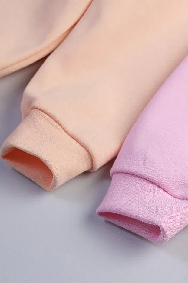 Детский комплект леггинсов для девочек высокие с принтом Bondberro, Salmon / Purple / Pink — фото 4