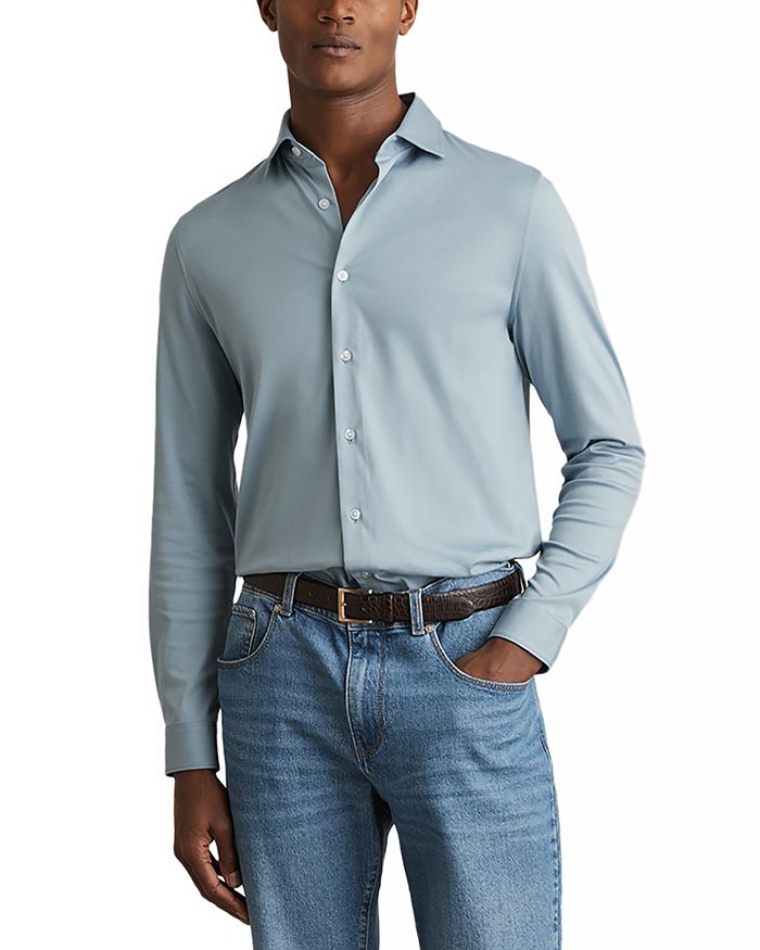 

Рубашка с пуговицами Airwater Finish REISS, синий