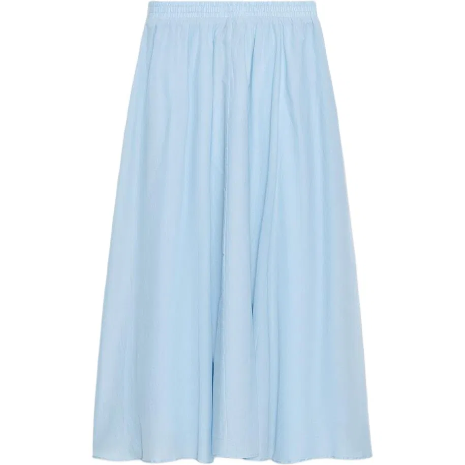 Женская летняя юбка-трапеция Light Blue ZARA, Light Blue — фото 3