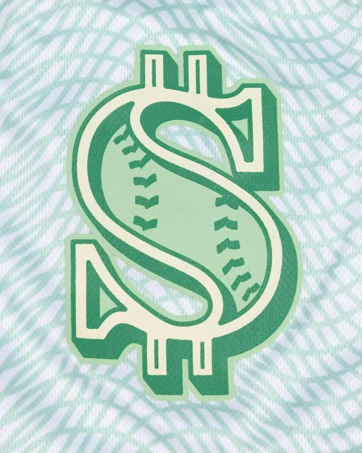 Детские шорты для мальчиков с сетчатой тканью Money Ball Diamond Air Mesh Baseballism, зеленый — фото 4
