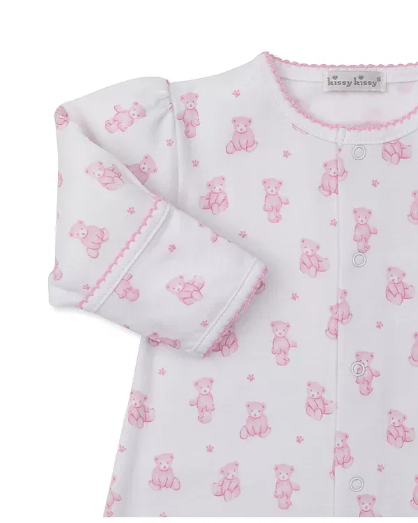Детский конверт-комбинезон для новорожденных с принтом Bear Print Kissy Kissy, розовый — фото 3