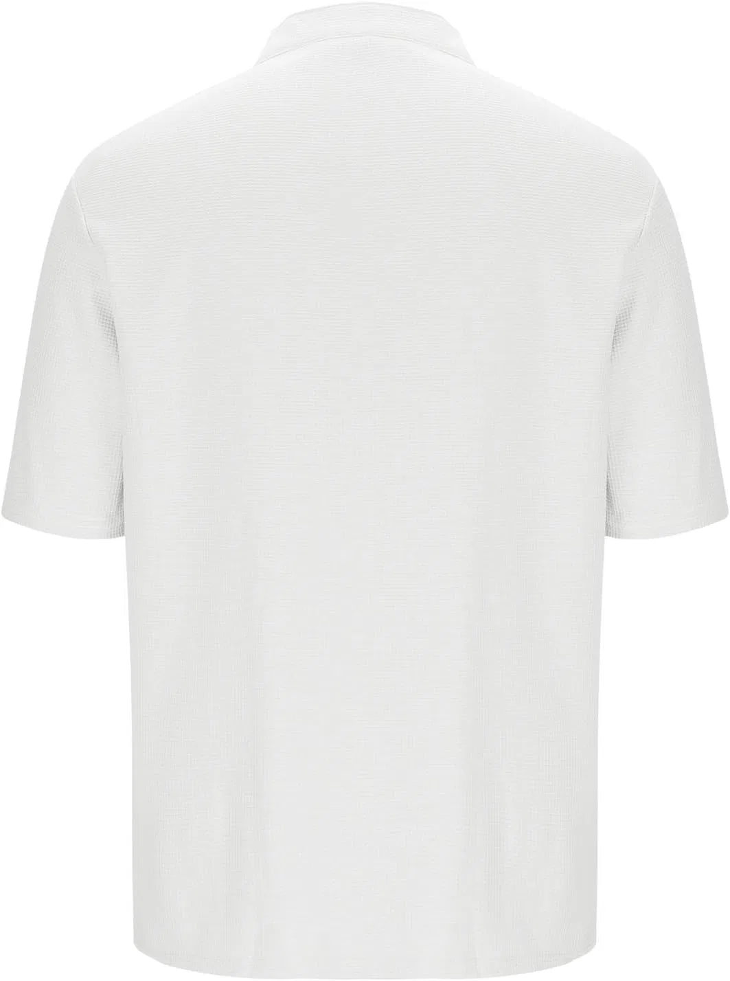 Мужская футболка-поло с вафельным переплетением Regular Fit, White — фото 2