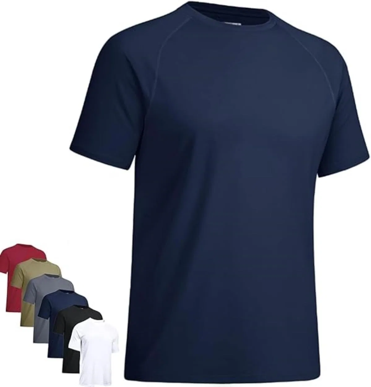 Мужская футболка с круглым вырезом и реглан рукавом, Navy Blue