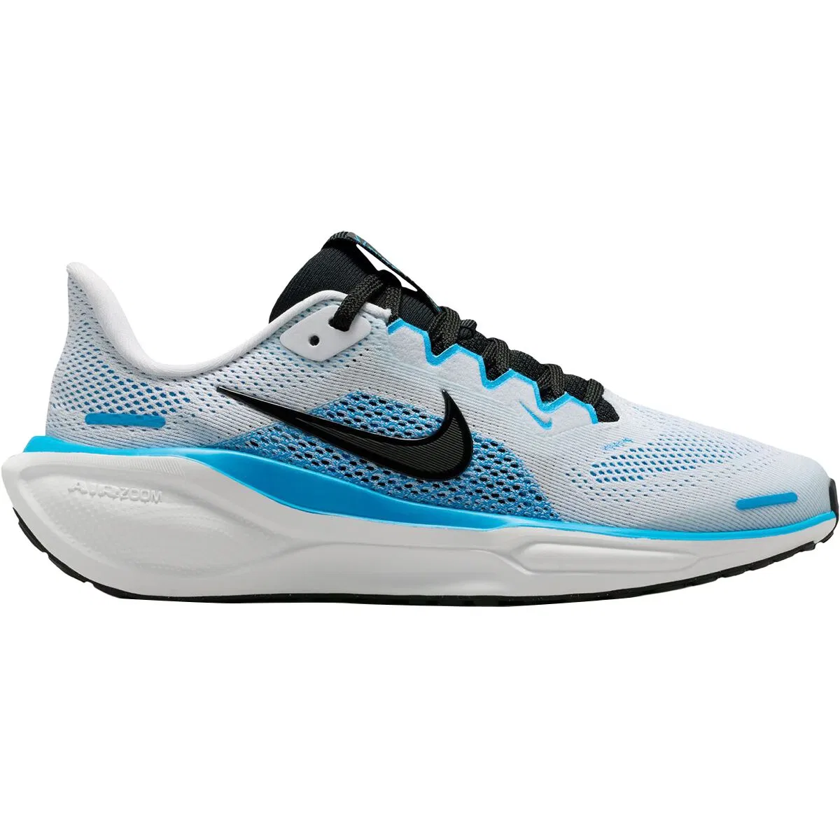 Детские кроссовки для бега с амортизацией Pegasus 41 Nike, White/Black-Blue Hero