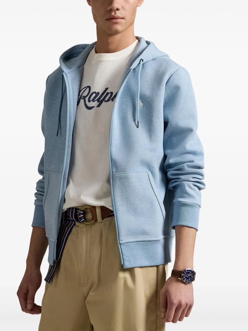 Худи на молнии POLO RALPH LAUREN, синий — фото 3