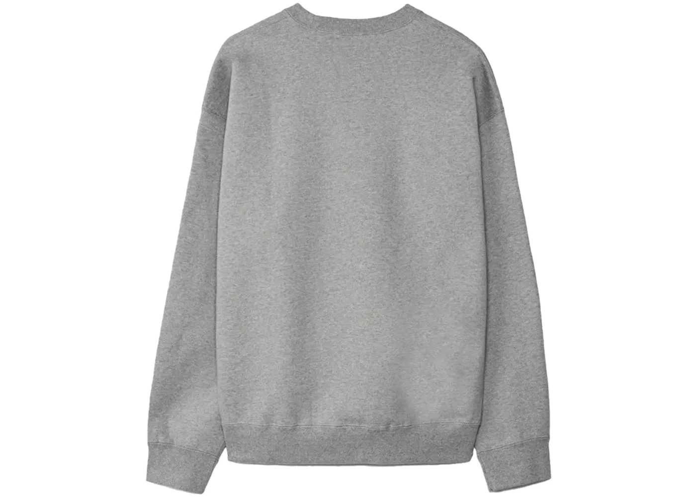 Мужская толстовка с флисом Nike Solo Swoosh Fleece Crewneck, Dark Grey Heather/White — фото 2