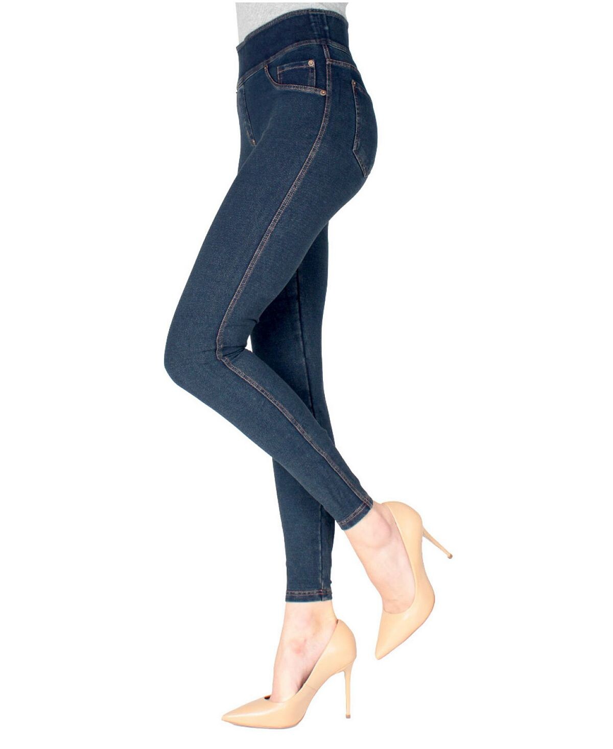 

Женские джинсовые леггинсы denim shaper jean MeMoi, синий