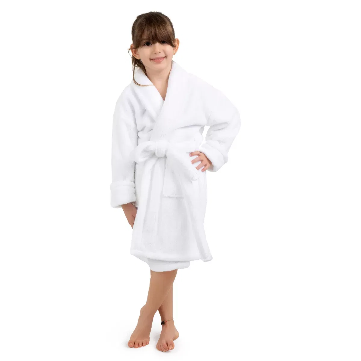 Детский халат из микрофибры с шальным воротником BC Bare Cotton, Lavender — фото 3