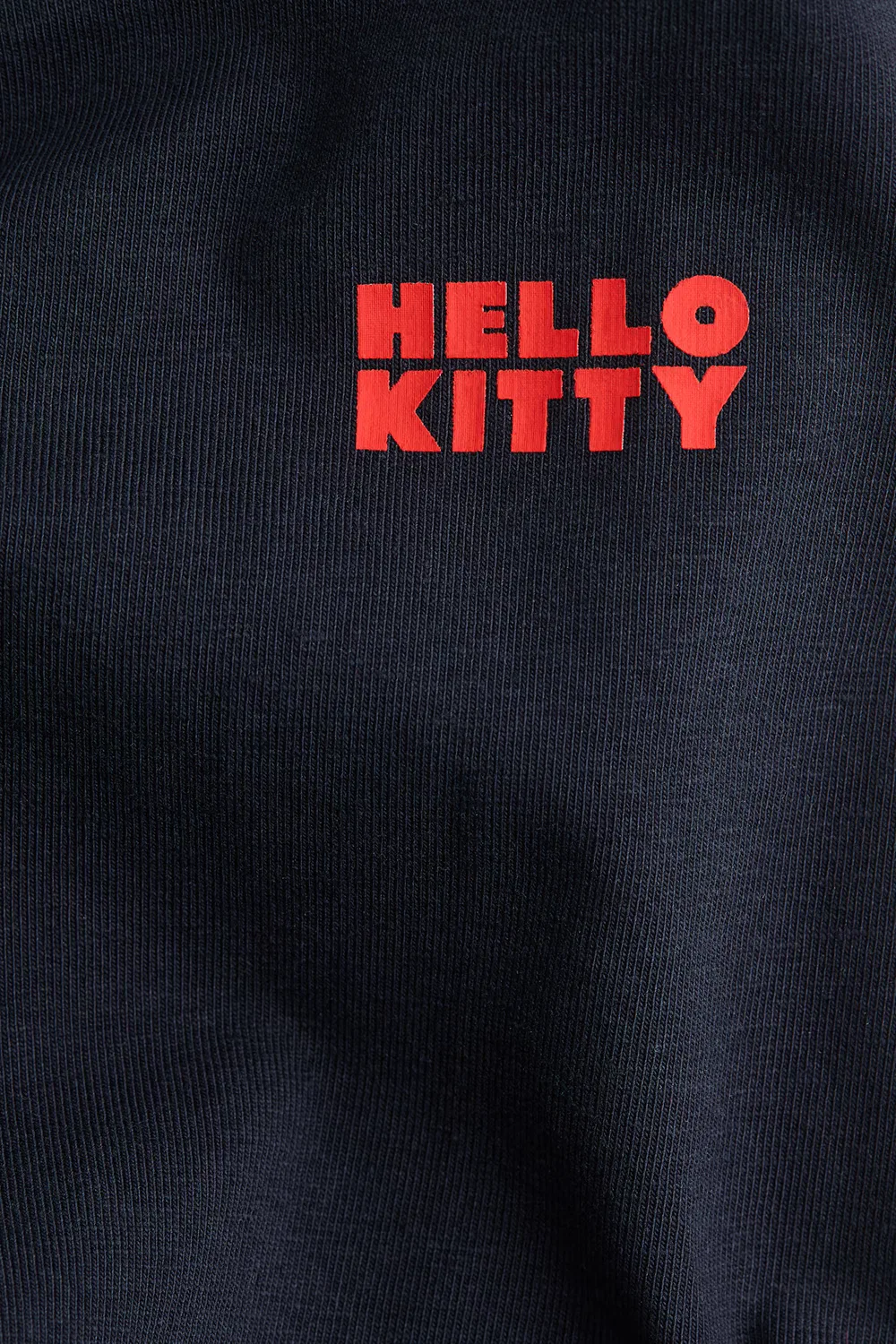 Леггинсы из хлопка с принтом H&M, Marineblau/Hello Kitty — фото 2
