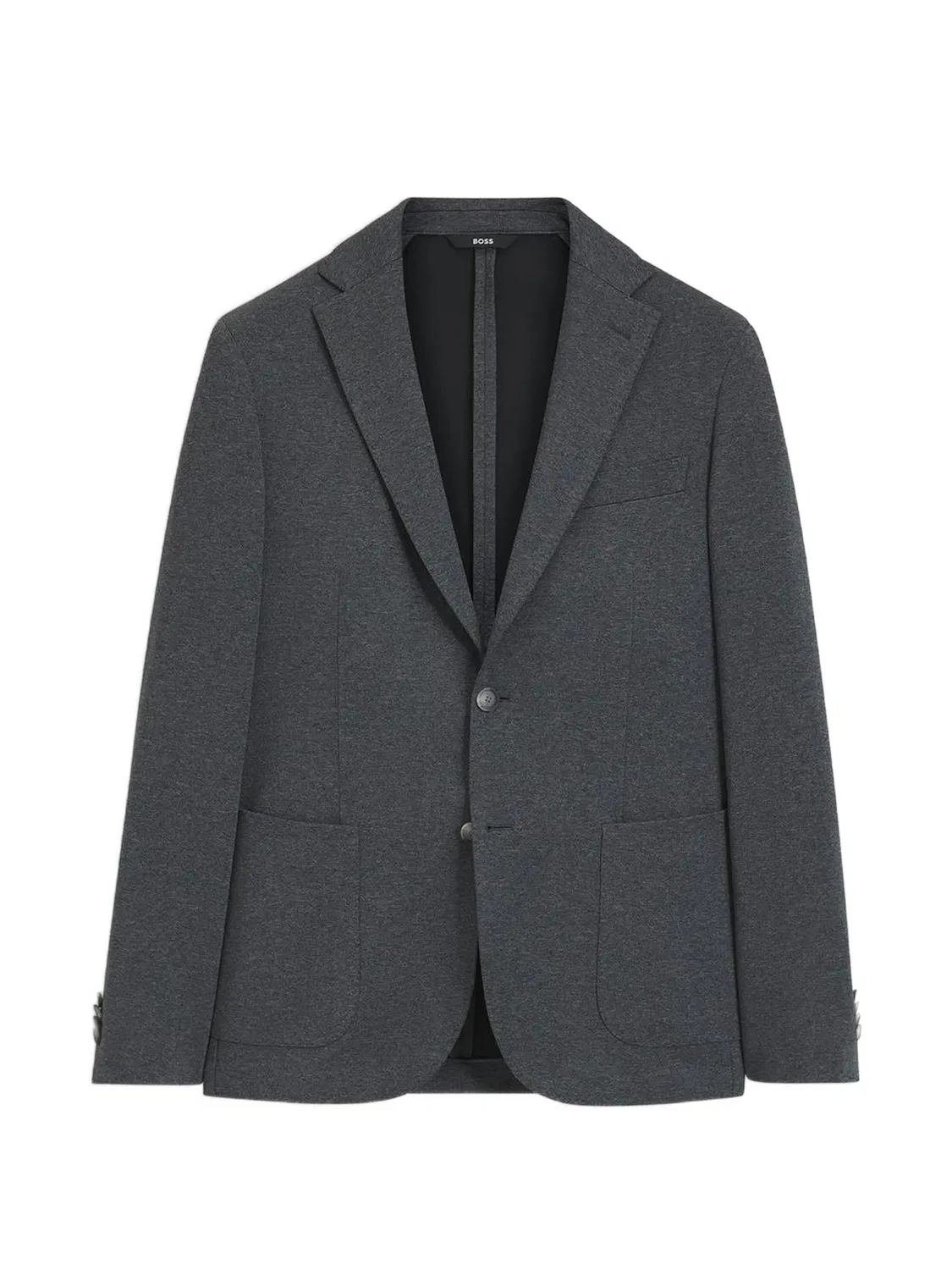 Пиджак Slim Fit в узор синего цвета BOSS, синий