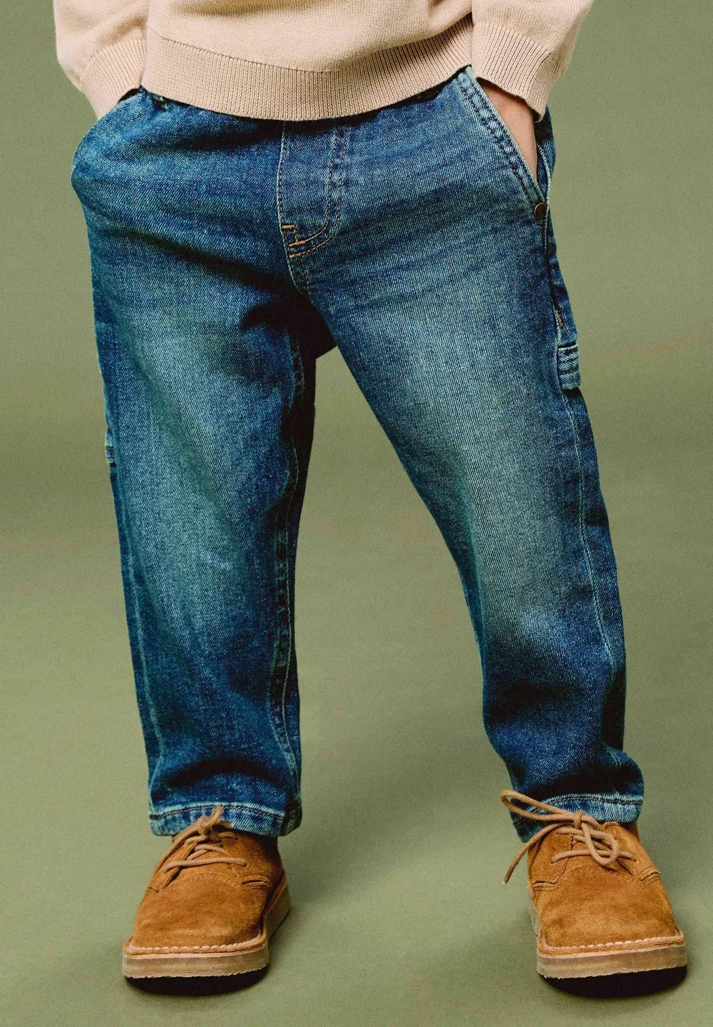 Nmmben tap jeans carp 8940-bc noos - straight leg jeans Name It, Faded Denim — фото 2