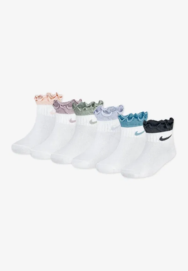 Носки с рюшами 6 пар, полиэстер, Ruffle ankle Nike Sportswear multi-coloured, мультиколор