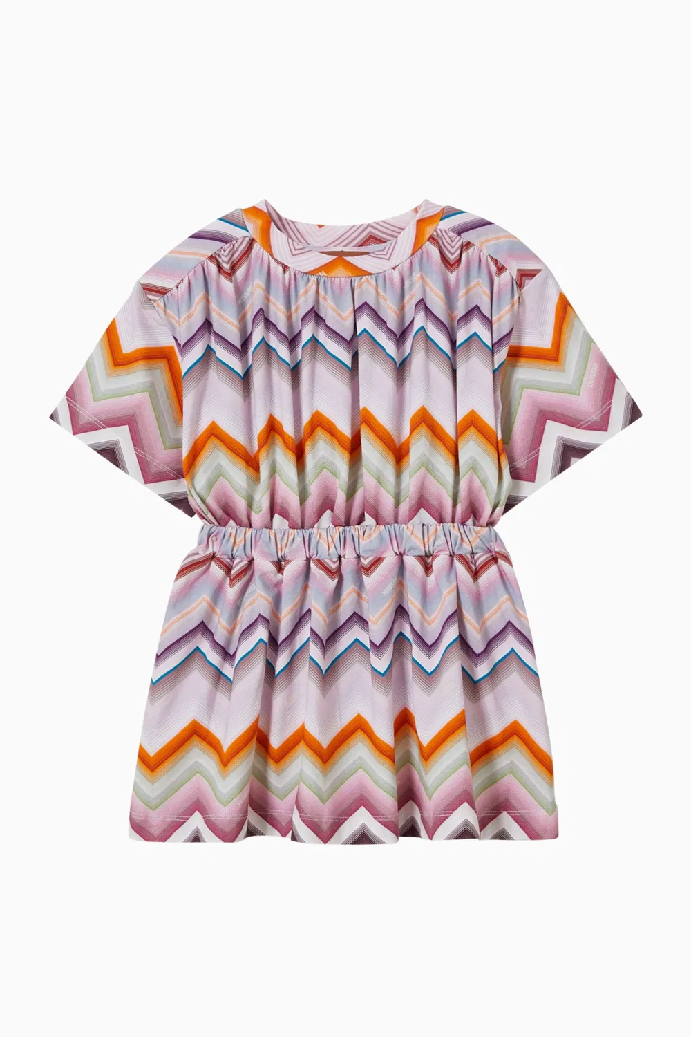 Платье с принтом шеврон хлопковое Missoni