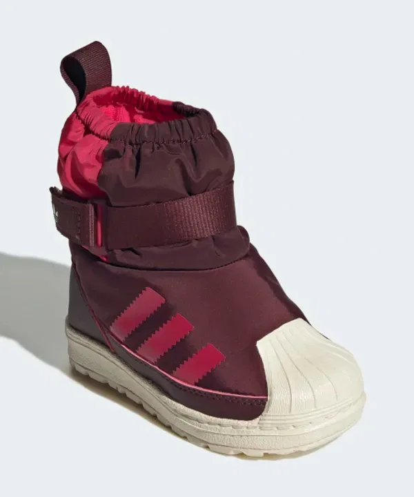 Ботинки Superstar 360 Winterize, Adidas Kids, бордовый — фото 3
