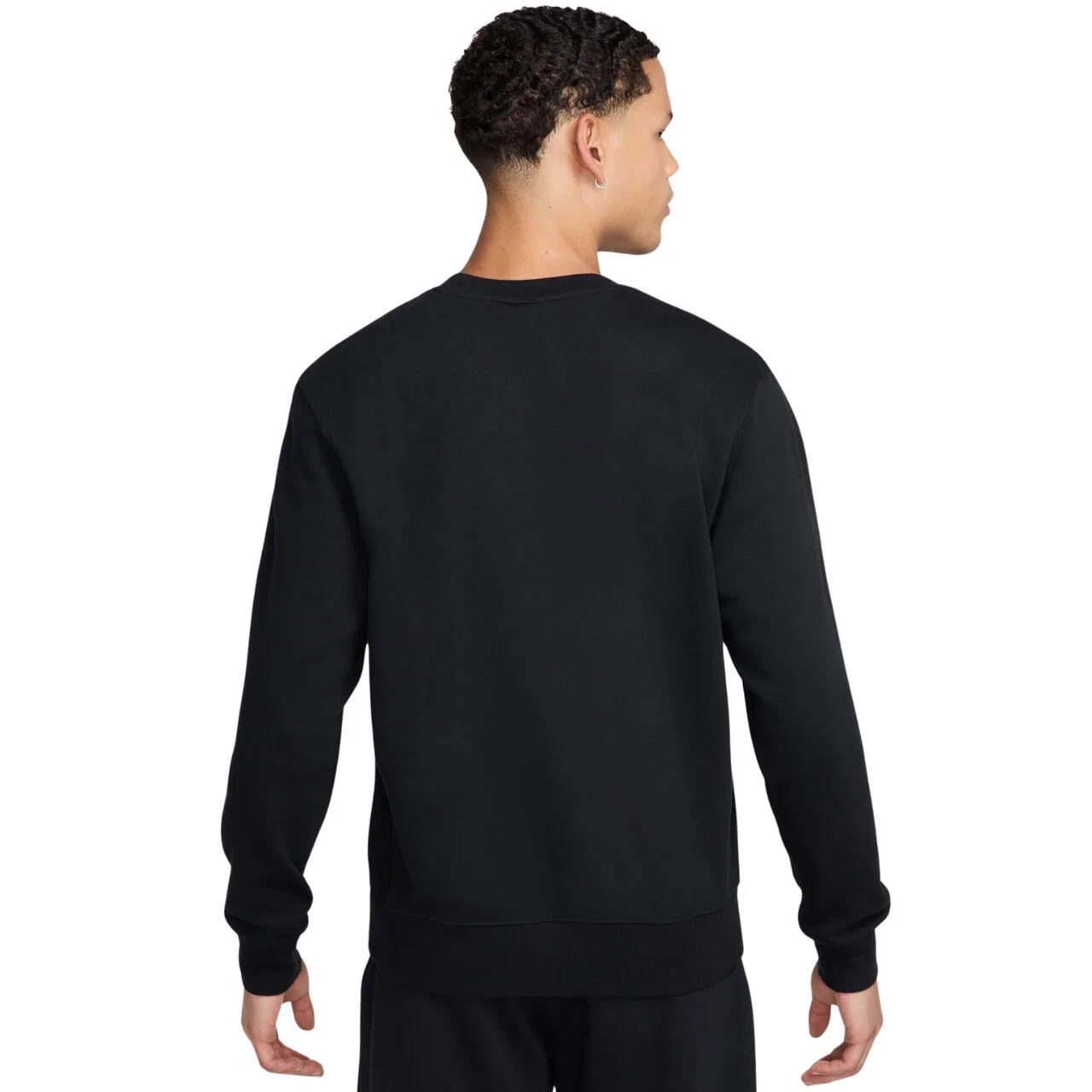 Мужской свитшот с длинным рукавом Nike Club FT, Цвет: Schwarz — фото 2