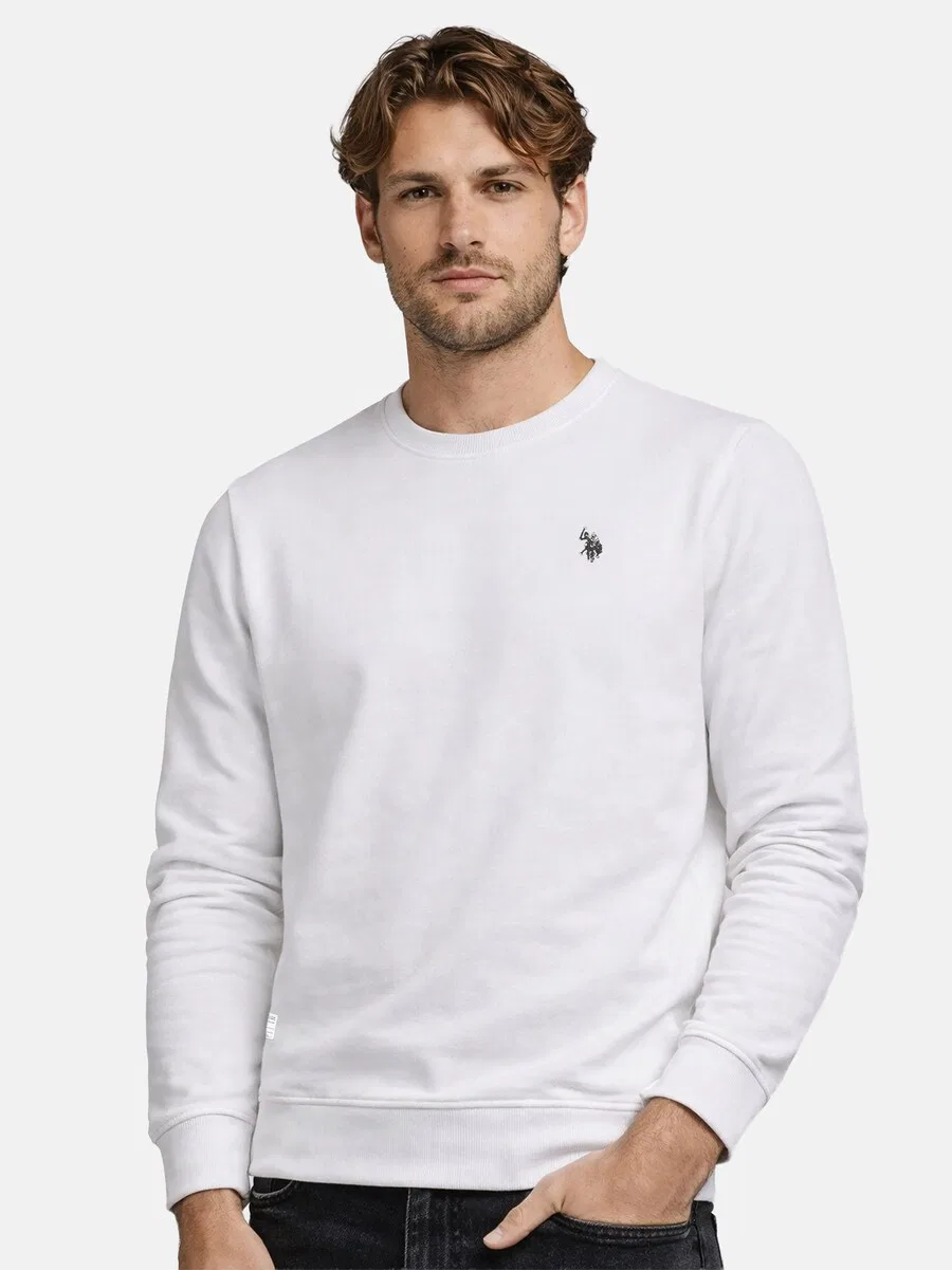 Толстовка U.S. POLO ASSN. белого цвета — фото 2