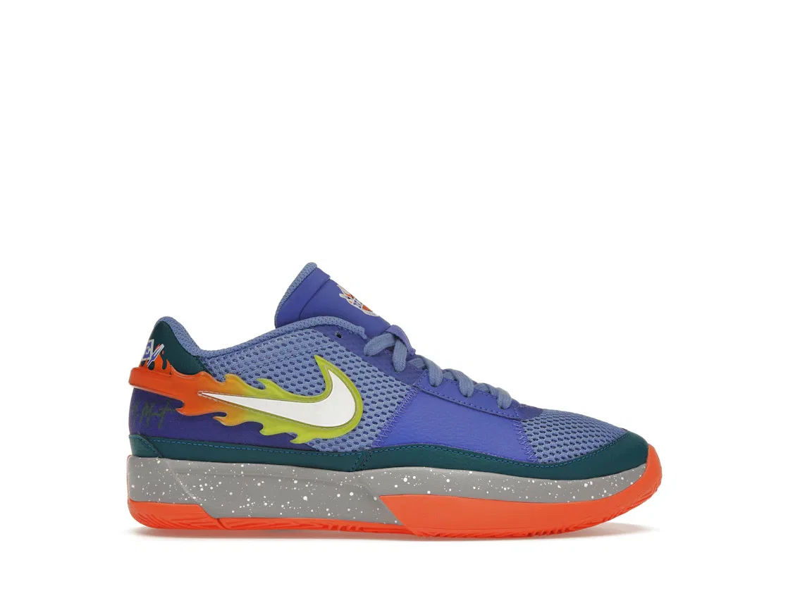 Детские кроссовки для баскетбола Nike Ja 1, Blue Joy/White/Geode Teal/Safety Orange