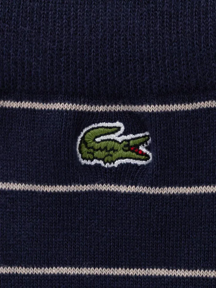 Носки мужские с рисунком LACOSTE 3P, Navy — фото 3