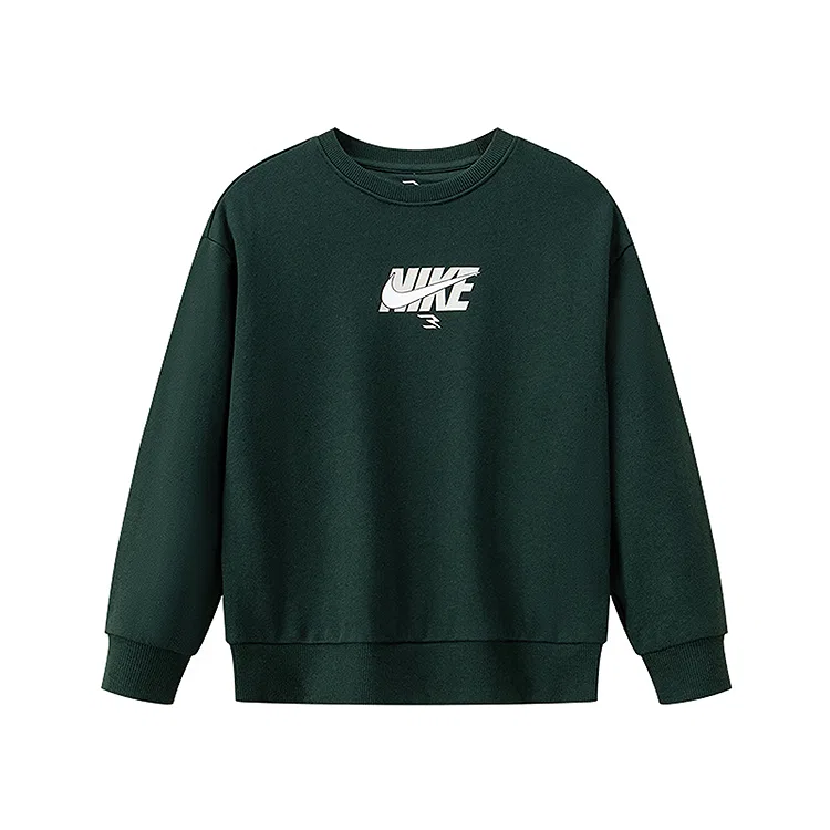 Детский свитшот с круглым вырезом Nike, Evergreen Color
