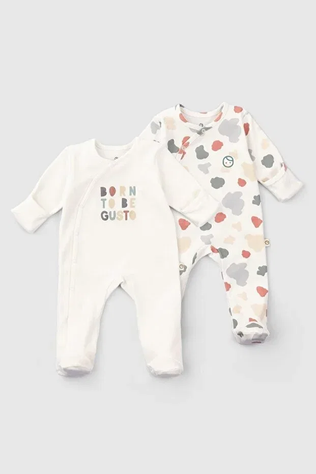 Детский комплект комбинезонов с длинным рукавом Little Gusto, Animal Print