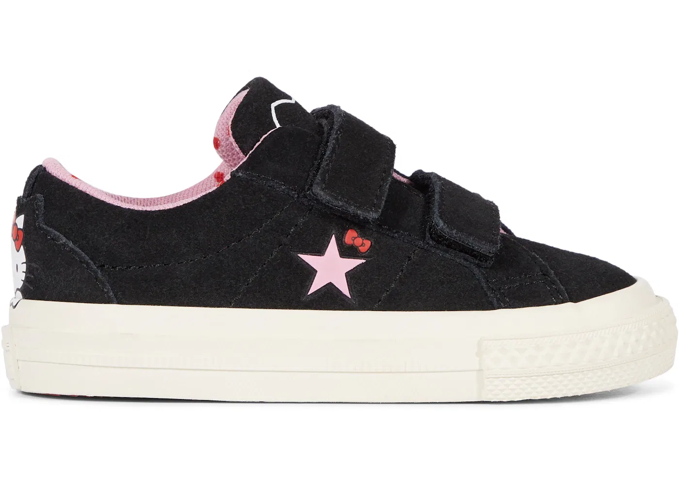 Детские кроссовки Lifestyle Converse One Star, Black/Prism Pink-Egret