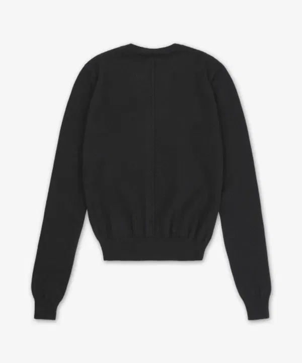 Свитер с ажурным узором, круглый вырез, 808069yall21000, Saint Laurent, черный — фото 2