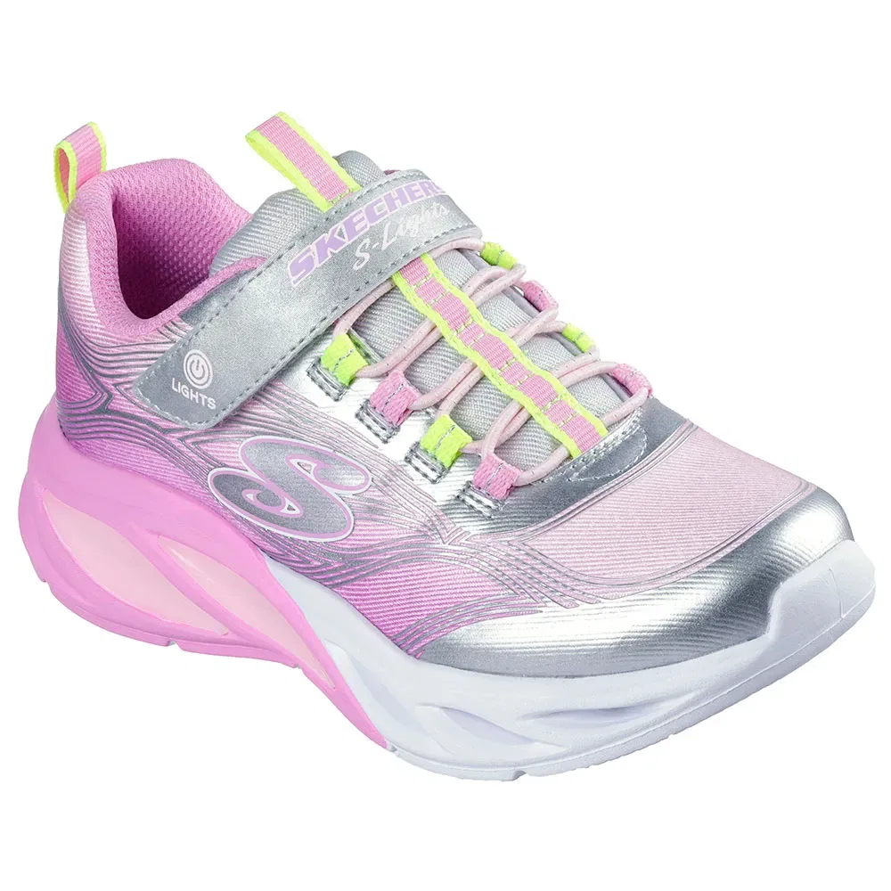 Детские кроссовки для девочек со светящейся подошвой Cosmic Glow Skechers, Pink
