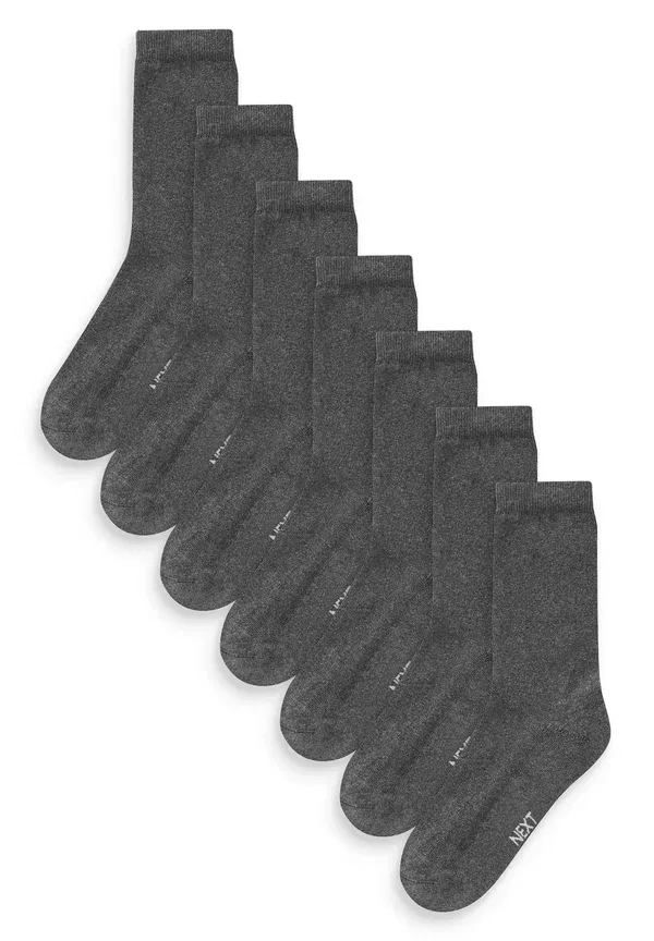 Носки махровые Cushioned sole socks 7 pack Next, grey, серый