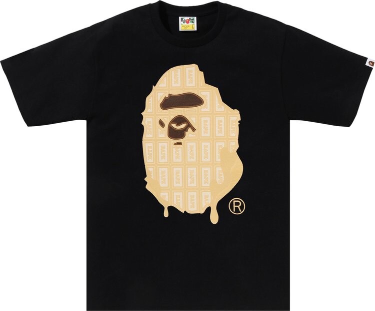 

Футболка BAPE Valentine Chocolate Ape Head Tee 'Black', черный