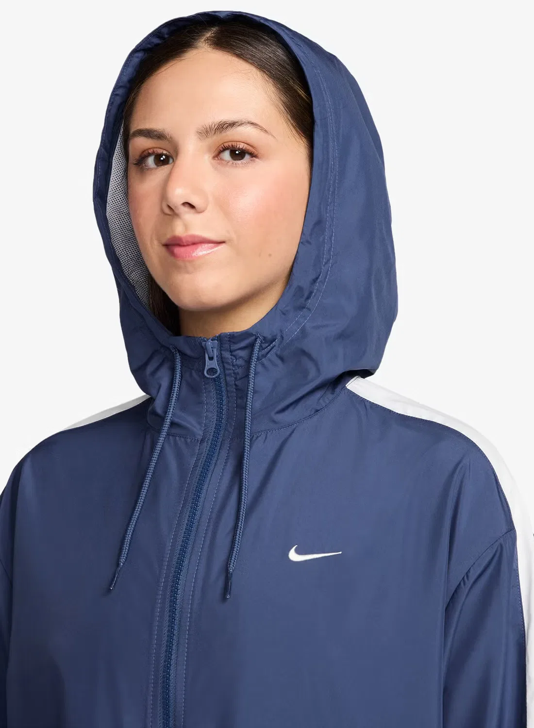 Куртка с капюшоном Nike NSW Essential UV Woven, темно-синий — фото 3