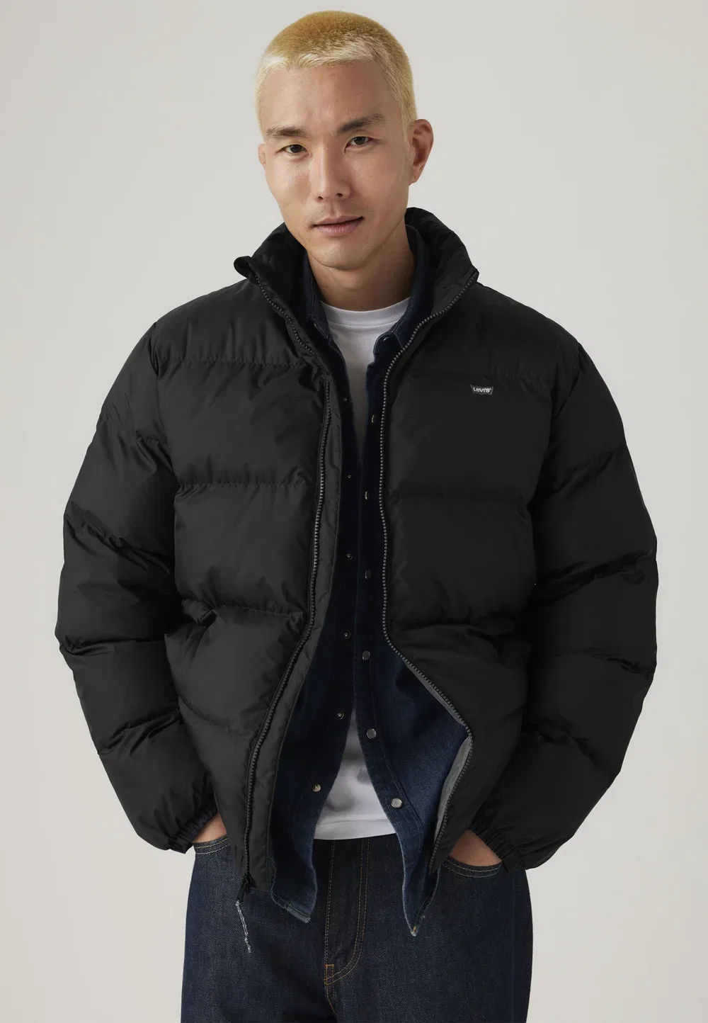 Короткая пуховая куртка Piedmont - зимняя куртка Levi'S, Jet Black — фото 2