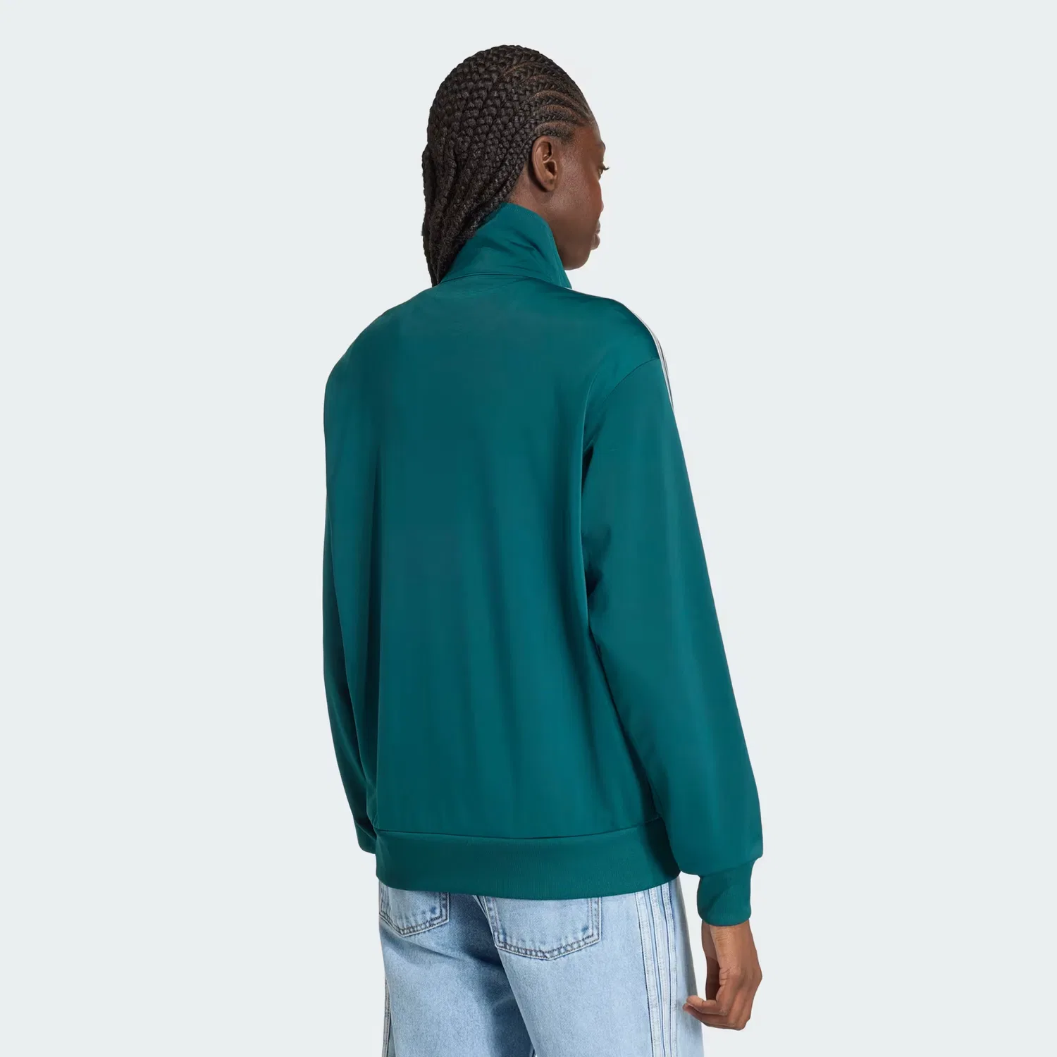 Женская спортивная куртка свободного кроя Firebird Track Top Loose Adidas Originals, насыщенный зеленый/серый — фото 2