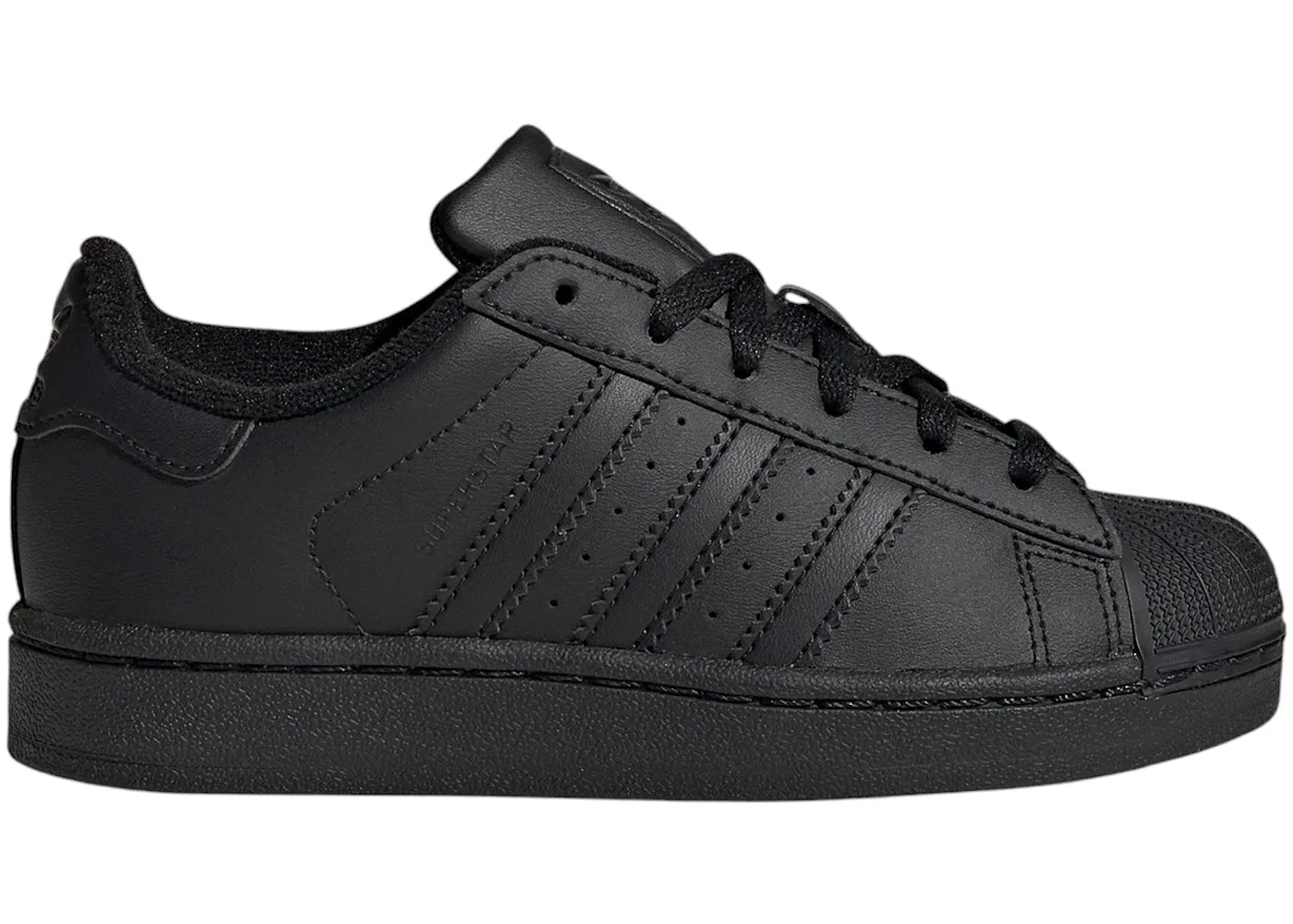 Детские кроссовки lifestyle с длинным шнурком Adidas Superstar II, Core Black