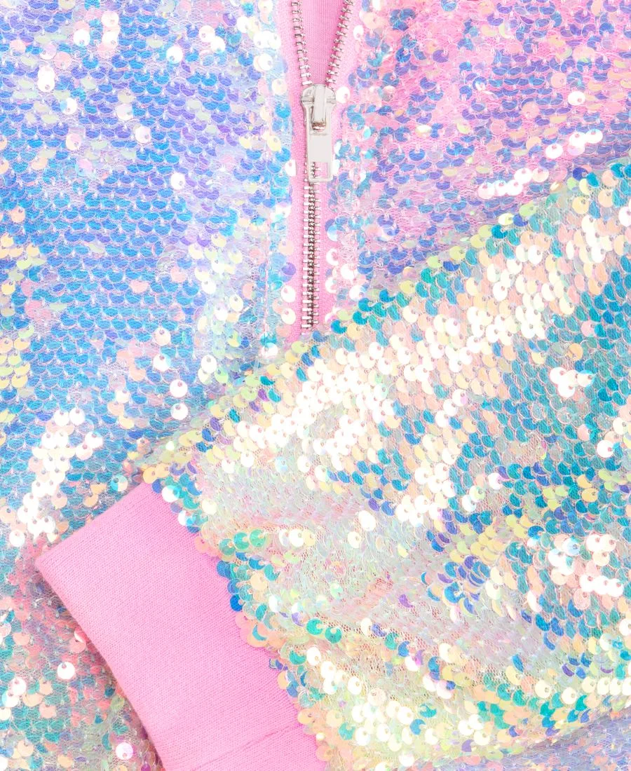 Детская куртка-бомбер с блестками, модель Sequin Ombre Epic Threads, Et Sequin Ombre — фото 2